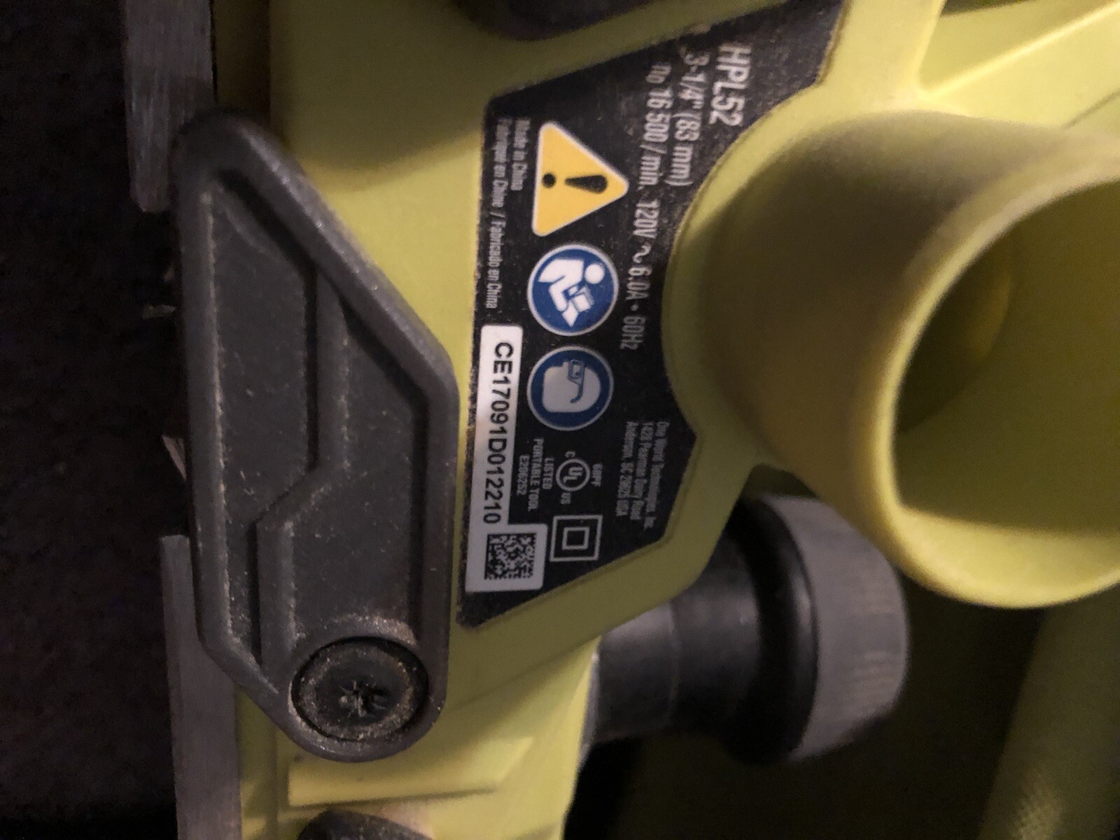 Ryobi HPL52K 3 1/4 inch Corded Handheld Planer
