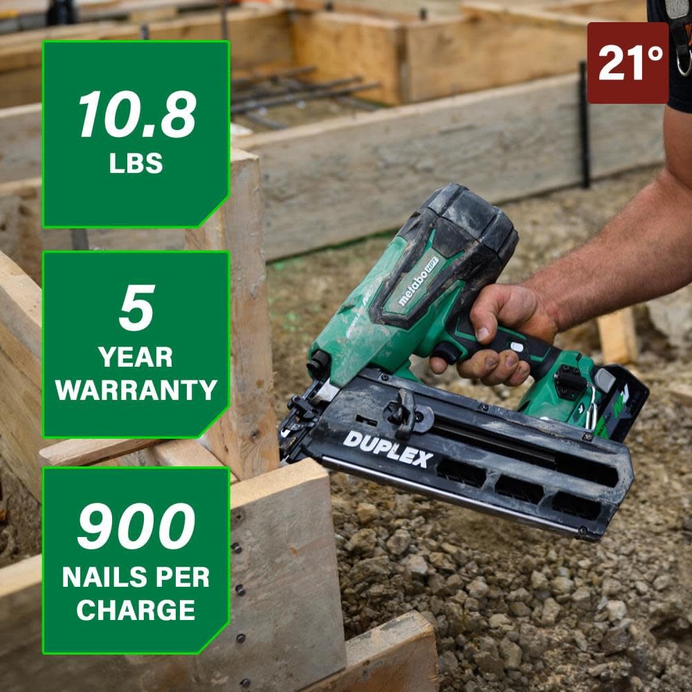Metabo Hpt 36V Multivolt Forming Nailer 3 1/2In Cordless Kit