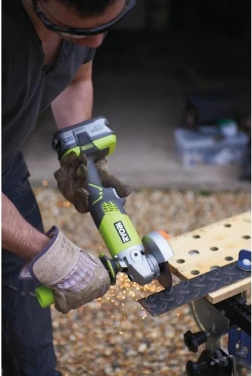 Compact and Lightweight Ryobi R18AG-0 Cordless Angle Grinder – 4 HP Performance