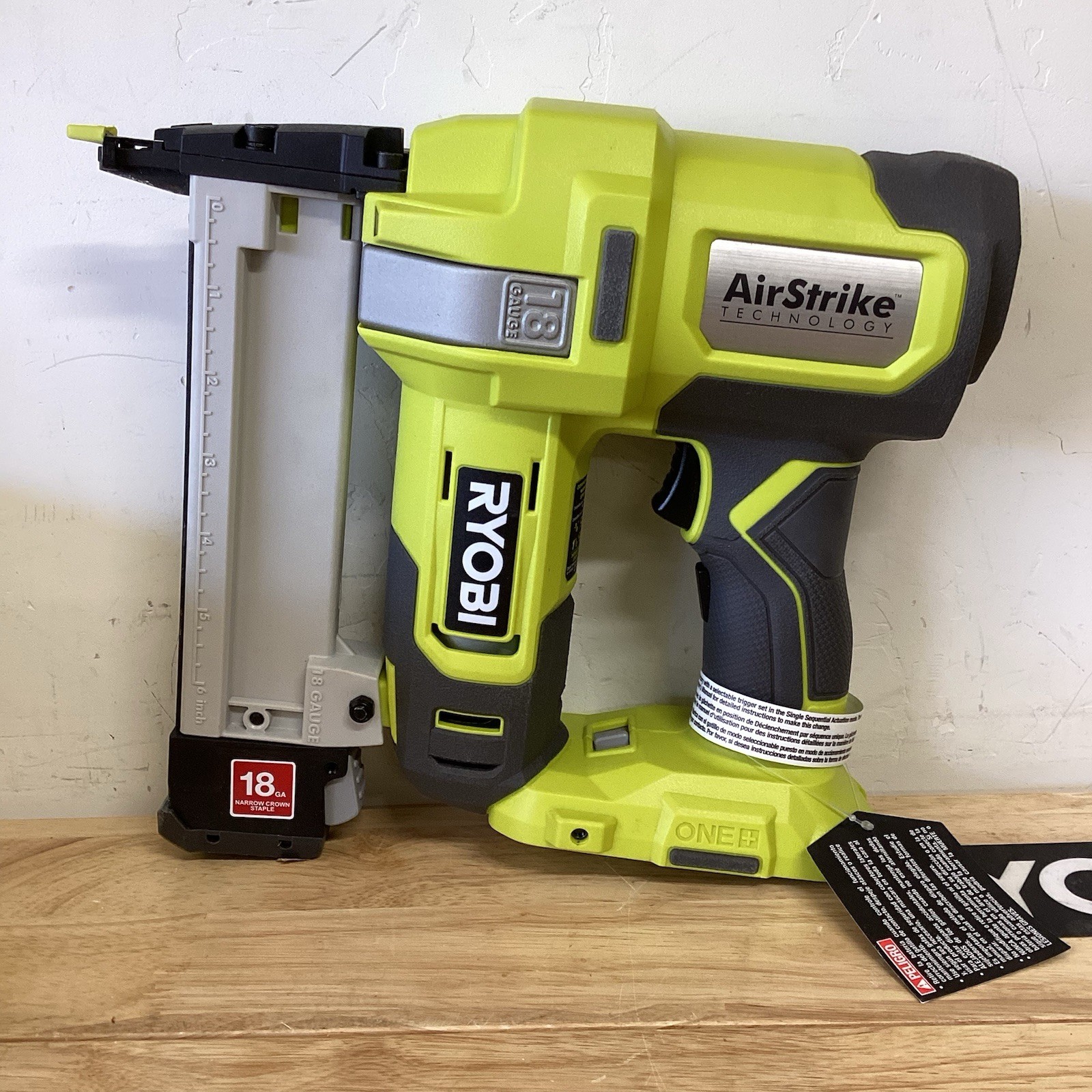 Ryobi ONE+ Airstrike 18V 18 Gauge Stapler – P361 Tool Only
