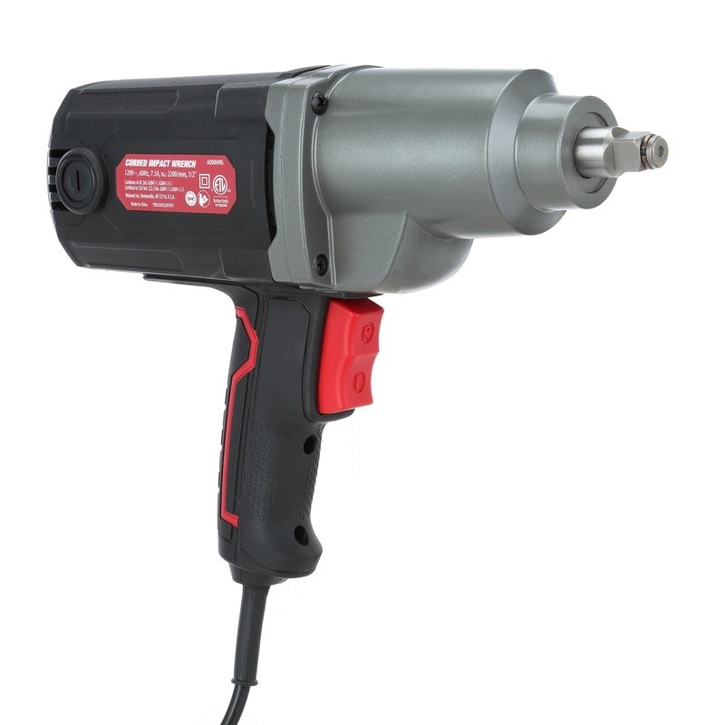 7.5A Corded Electric Impact Wrench 600 ft-lbs Torque Variable Speed 2200 RPM New