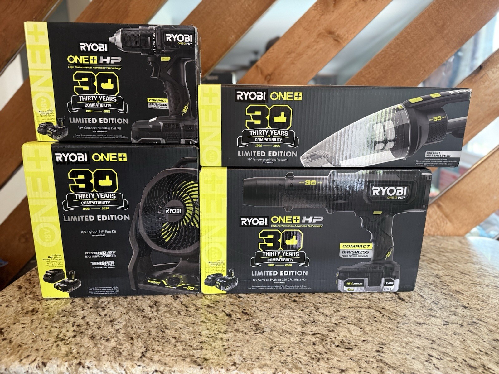 🔥COMPLETE BLACKOUT Ryobi ONE+ HP 30th Anniversary 18V SET – NEW IN BOX 🔥