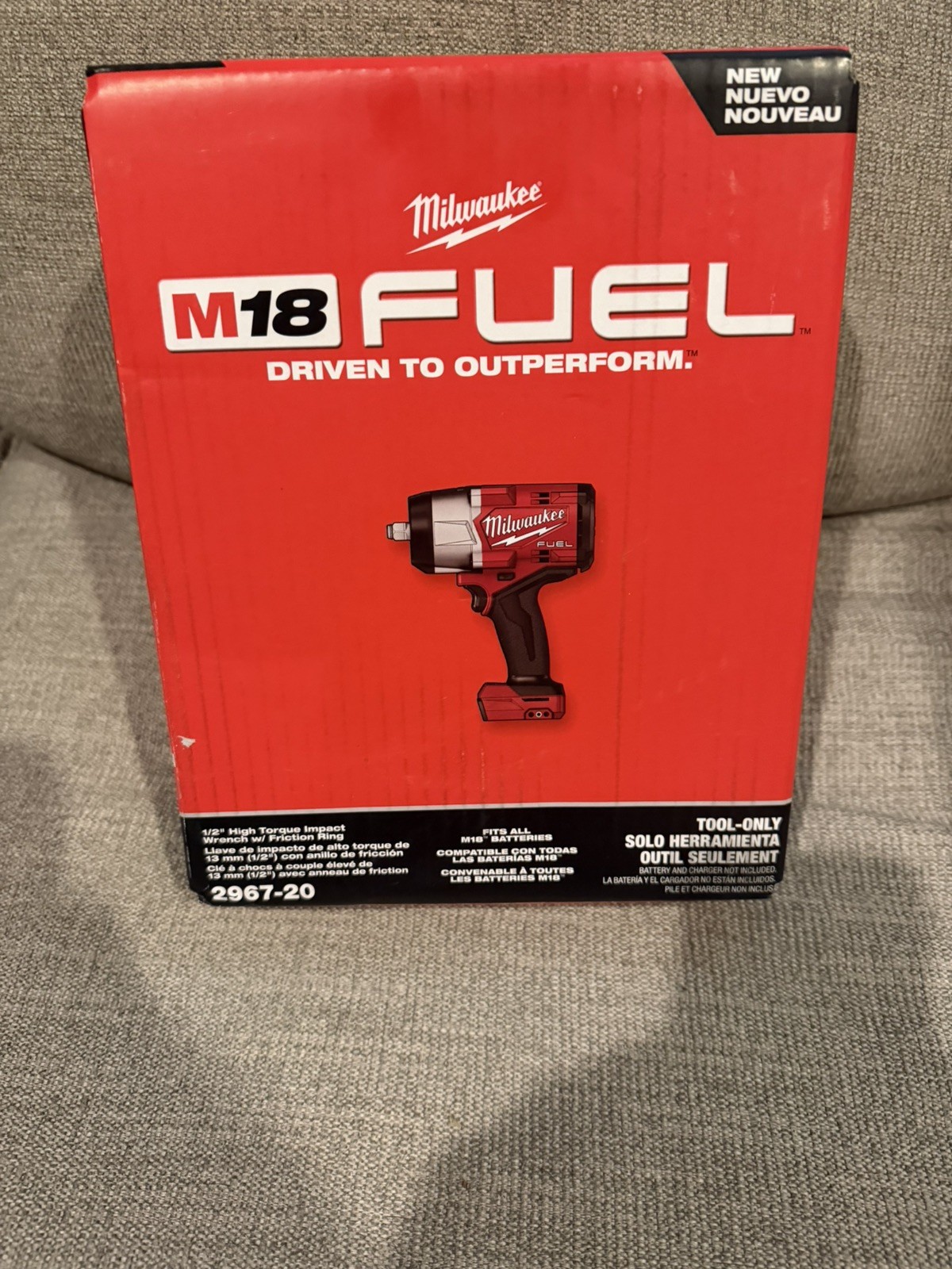Milwaukee 2967-20 M18 FUEL 1/2&Prime; High Torque Impact Wrench w Friction Ring #20904