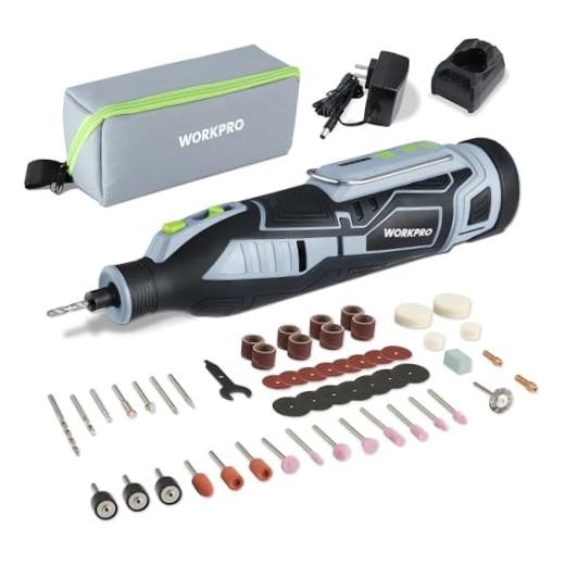 12V Cordless Rotary Tool Kit, 5 Variable Speeds, Powerful Engraver, Grey