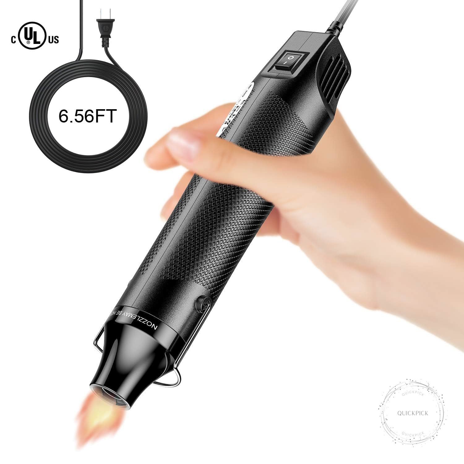Heat Gun, Uptdae Version 110V 300W Mini Handheld Hot Air Gun with 6.6ft Cable