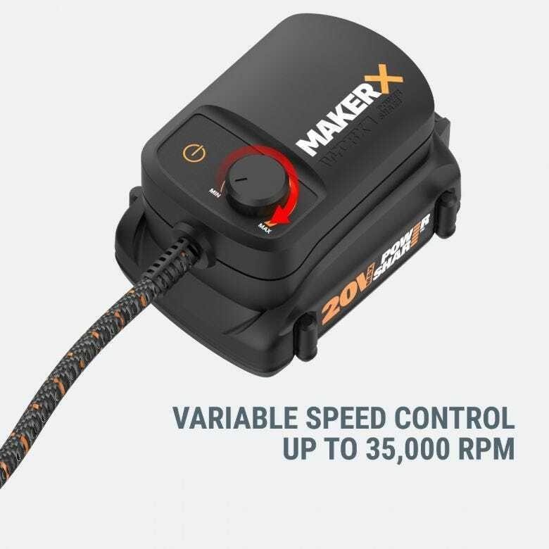 WX739L.9 Worx 20V MAKERX Rotary Tool Kit – Battery / Hub Not included CR