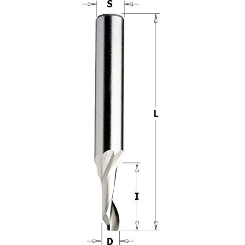 CMT Orange Tools 188,051.51 – Helical Cutter. z1 pos. hss for aluminium/pvc d 5 x 14 s d