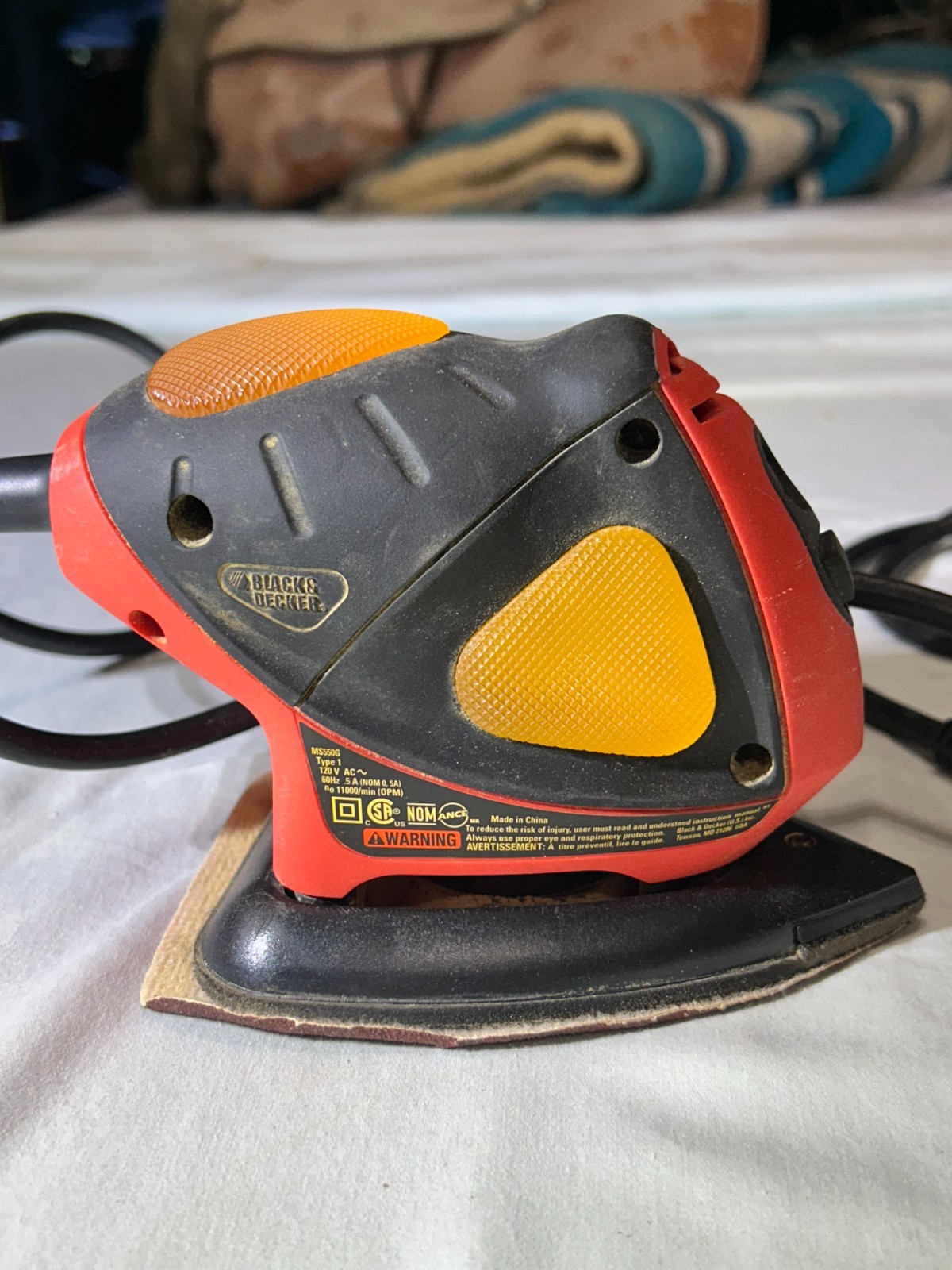 Black & Decker Mouse MS550G Sander/Polisher Type 1 – 120V AC