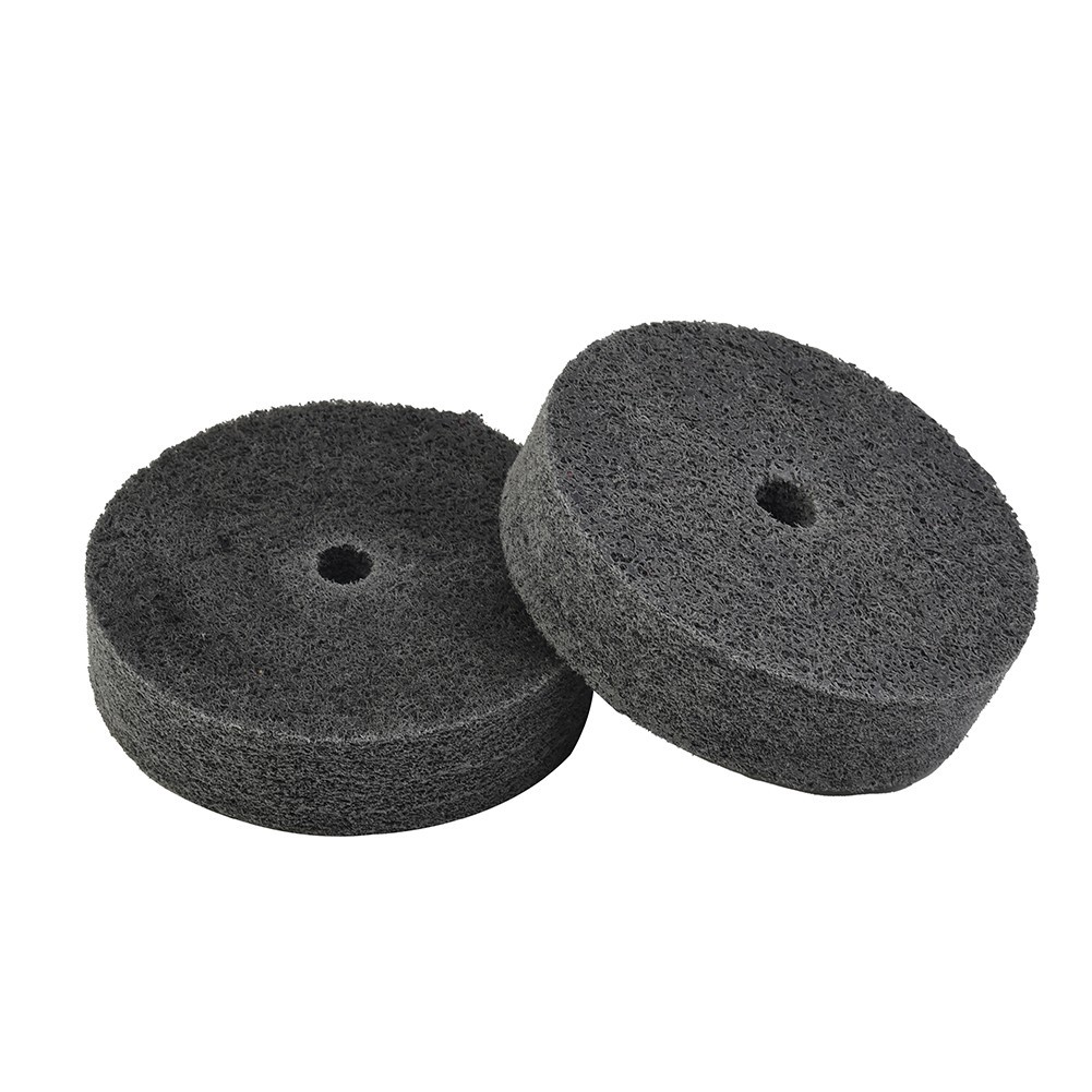 2pcs 3-Inch Nylon Fiber Polishing Wheel Buffer Pad Metal Wood Grinding Disc Tool