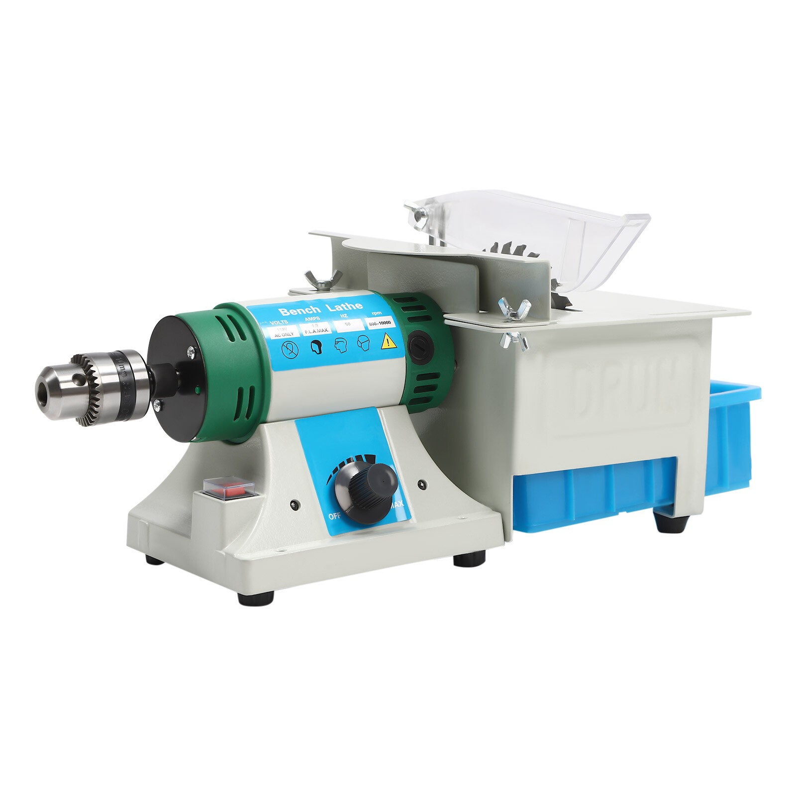 750W Multifunctional Bench Grinder, 110V Rock Polisher, 5-in-1 Bench Grinder Kit