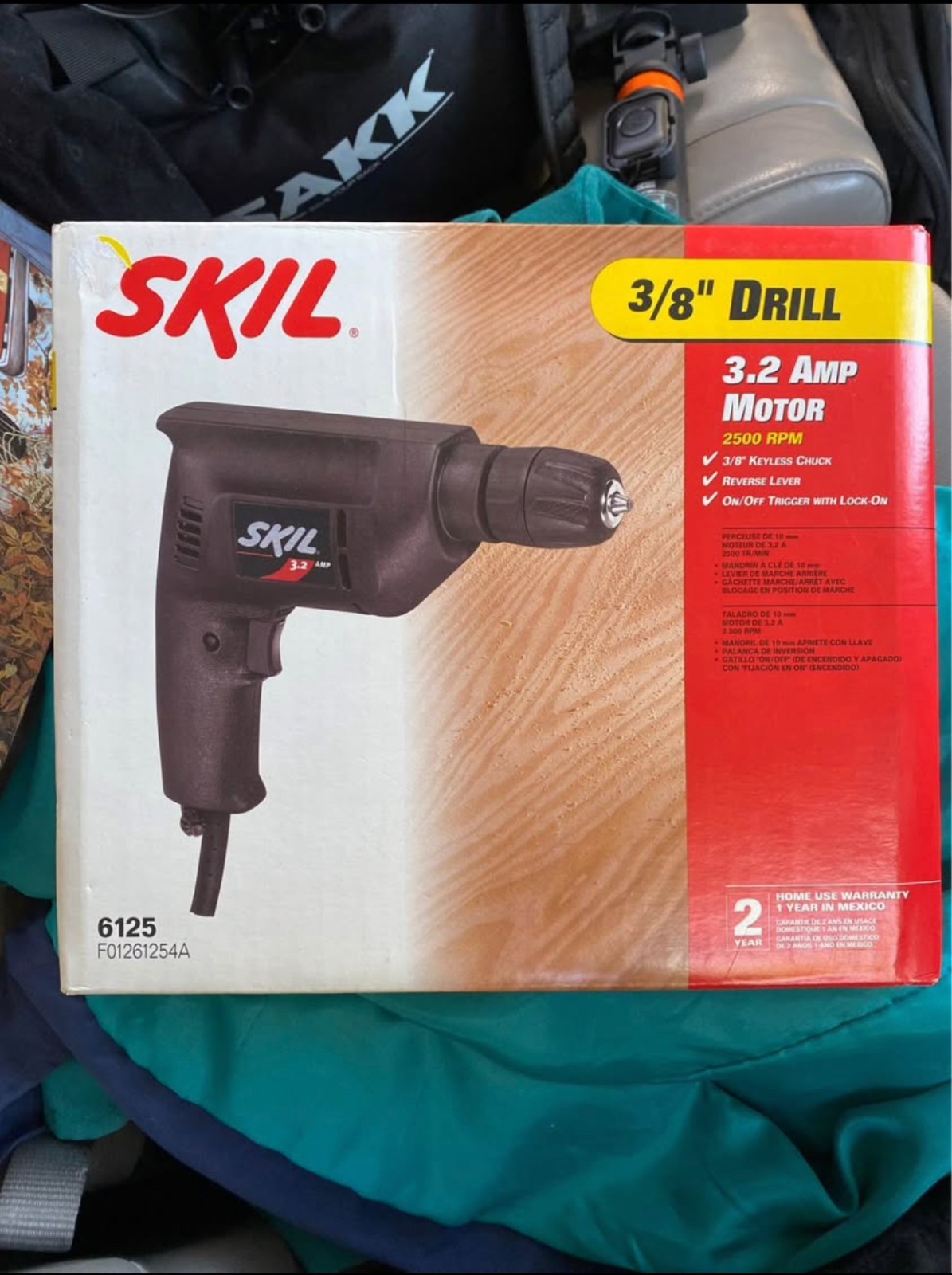 SKILL POWER DRILL CHUCK KEY 3/8 3.2 AMP MOTOR 2500 RPM 60125
