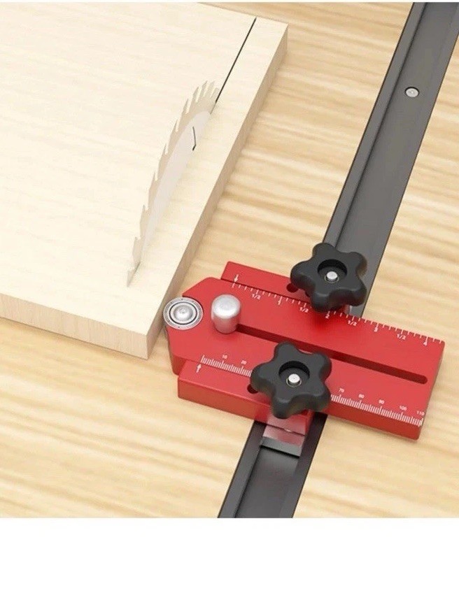 Granatan Thin Rip Table Saw Jig Guide Narrow Strip Cuts Fits 3/4&Prime; x 3/8&Prime; T-Slot