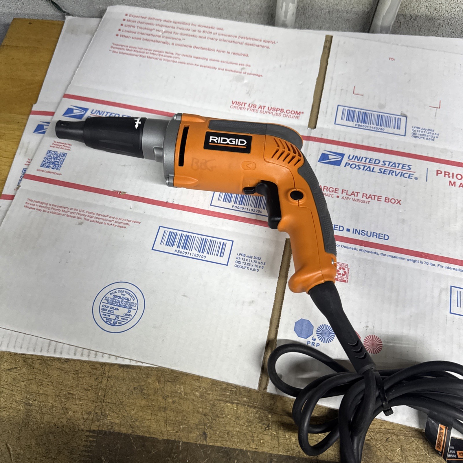 Ridgid R6000-1 Corded Drywall Screwgun Screwdriver Heavy Duty 6.5 AMPS