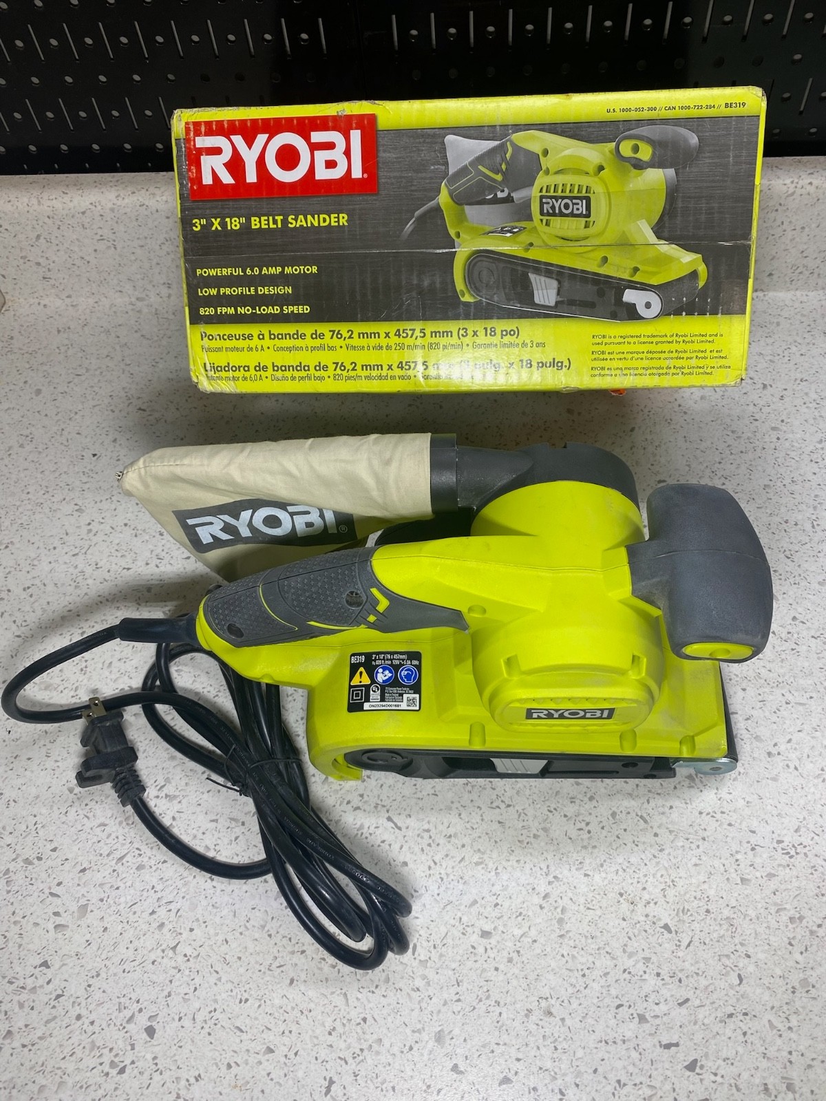 **PARTS ONLY**Ryobi BE319 1000W Belt Sander 6 AMP – FREE SHIPPING