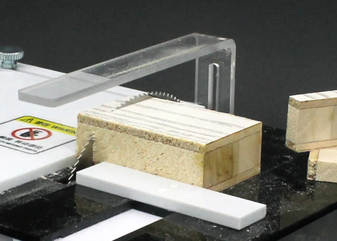 Mini Table Saw Handmade Woodworking Bench DIY Hobby Model Crafts Cutting Tool