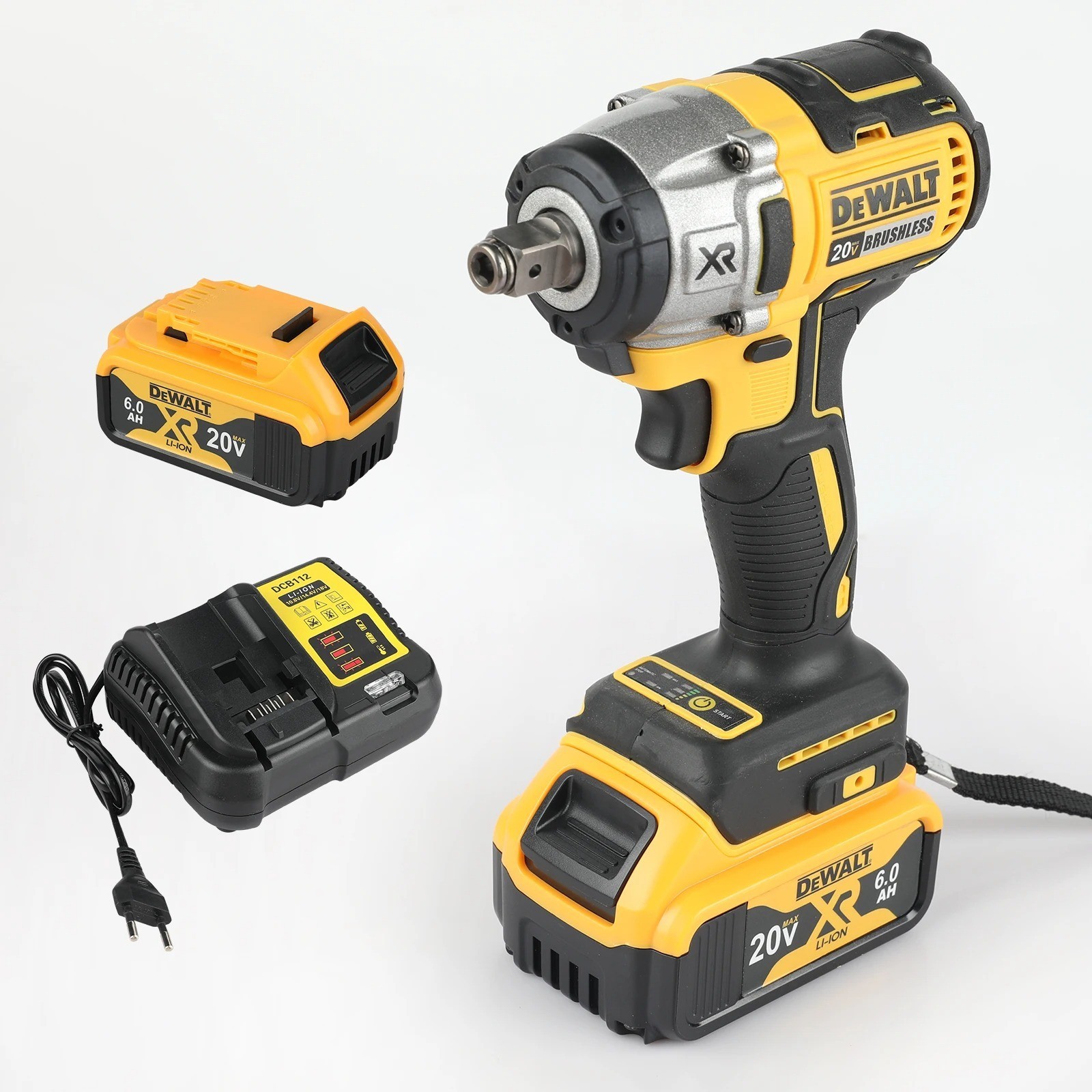 Dewalt DCF880 20V Max XR Brushless Cordless Impact Wrench-205N·m Full Charge Kit