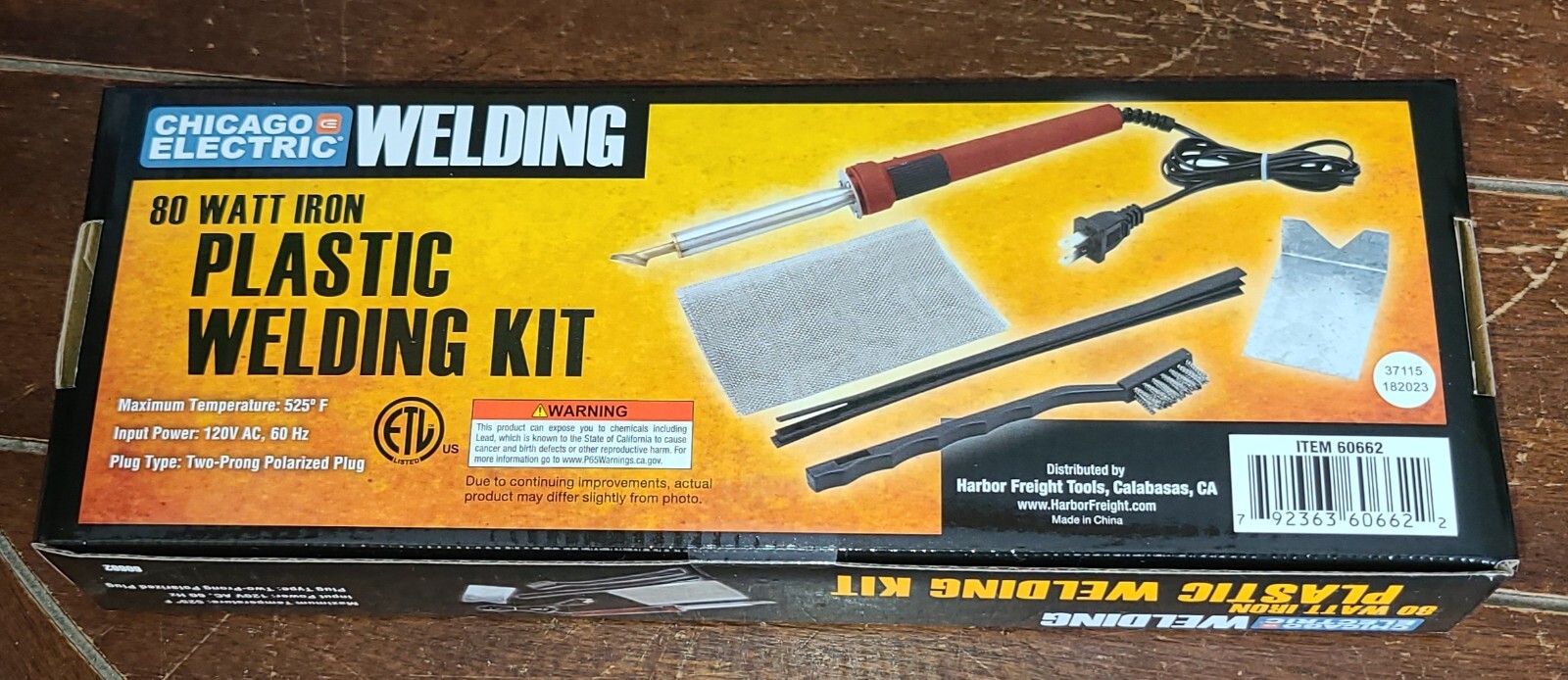CHICAGO ELECTRIC Welding 80 Watt Iron Plastic Welding Kit #60662