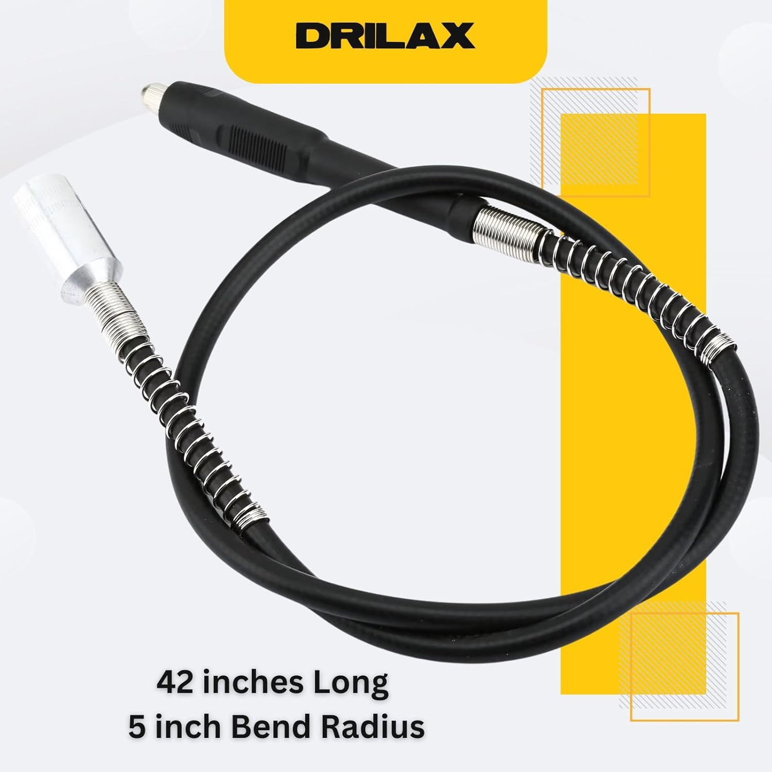 42&Prime; Flex Shaft Rotary Tool Attachment – Compatible with Dremel Flex Shaft Models