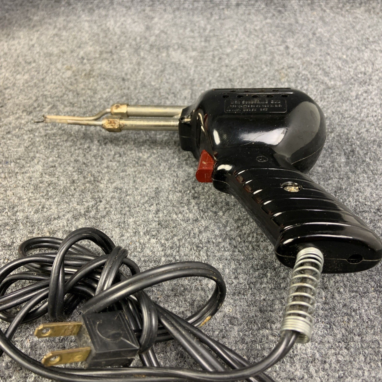 Vintage Wen Soldering Gun Model 250K with Metal Storage Box & Tips WORKS