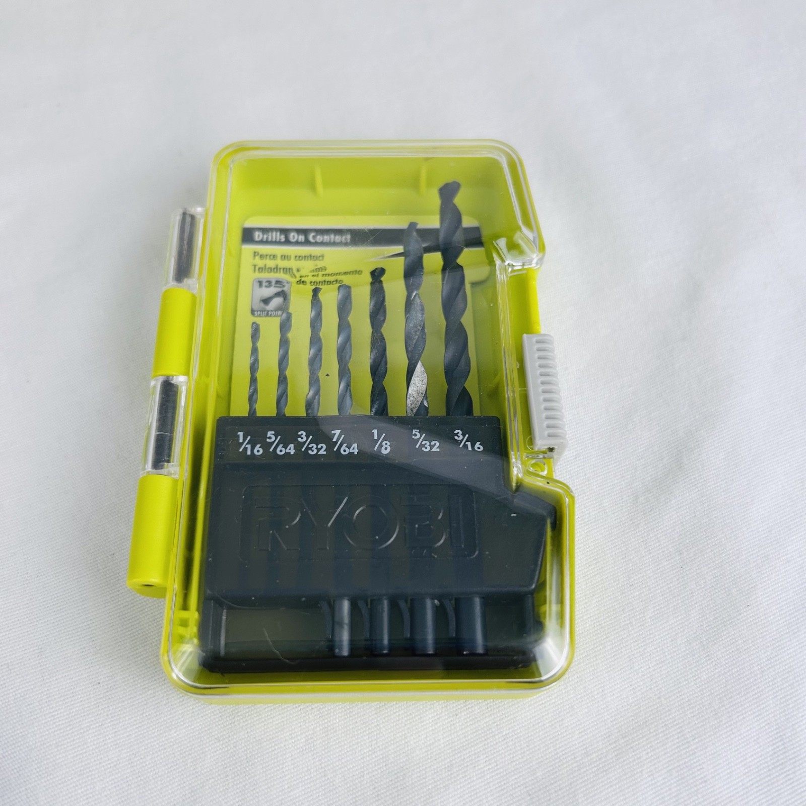 Ryobi Corded Drill Kit w/ Carry Case, Manual & Drill Bits Tested Working