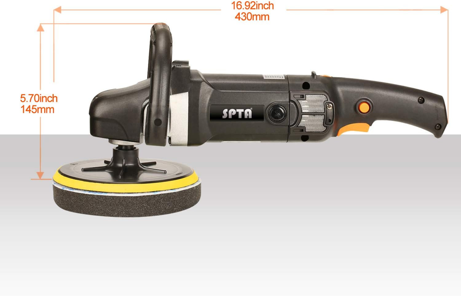 Buffer Polisher, 7 Inch 180Mm Rotary Polisher Car Polisher Electric Polisher RO