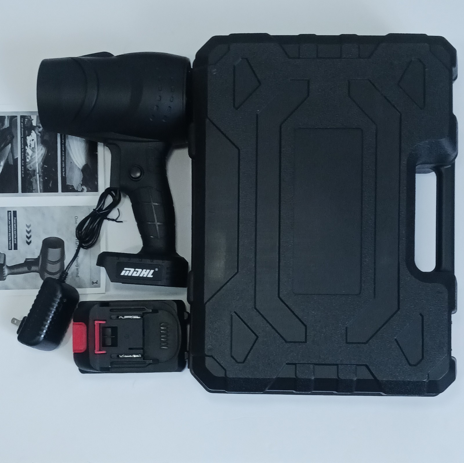MOHL 48V Li-Ion Cordless Impact Wrench Set with Battery, Charger, Case