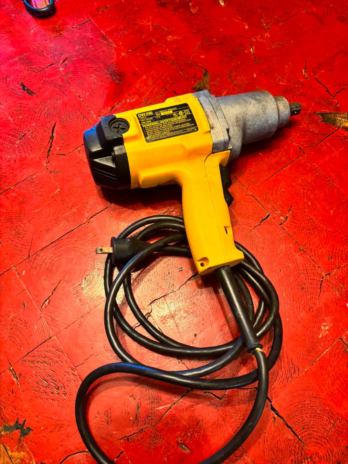 DEWALT DW290 Corded 1/2&Prime; Impact Wrench W/ Detent Pin Anvil CLEAN WORKS GREAT
