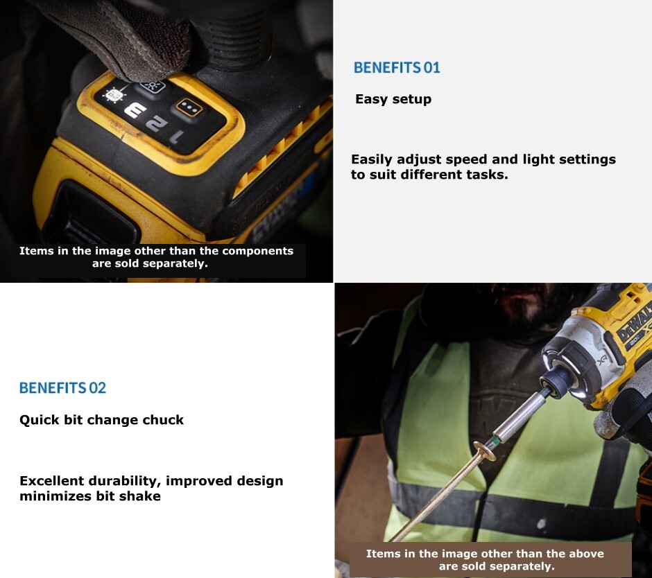 Dewalt DCF860 Impact 20V BL 2×5.0Ah 282Nm 3800Rpm 4400ipm 6.35mm Ups Charger220V