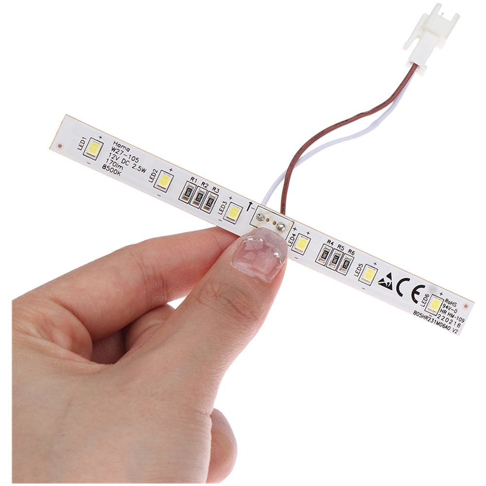 For Homa W27-105 Fridge LED Replacement Light Bar 12V DC White Plastic