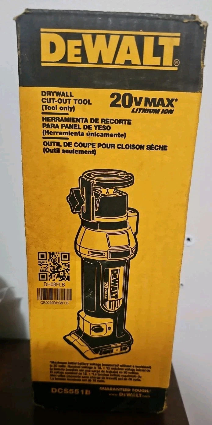 DEWALT DCS551B 20V Cordless Drywall Cut-Out Tool, Tool Only