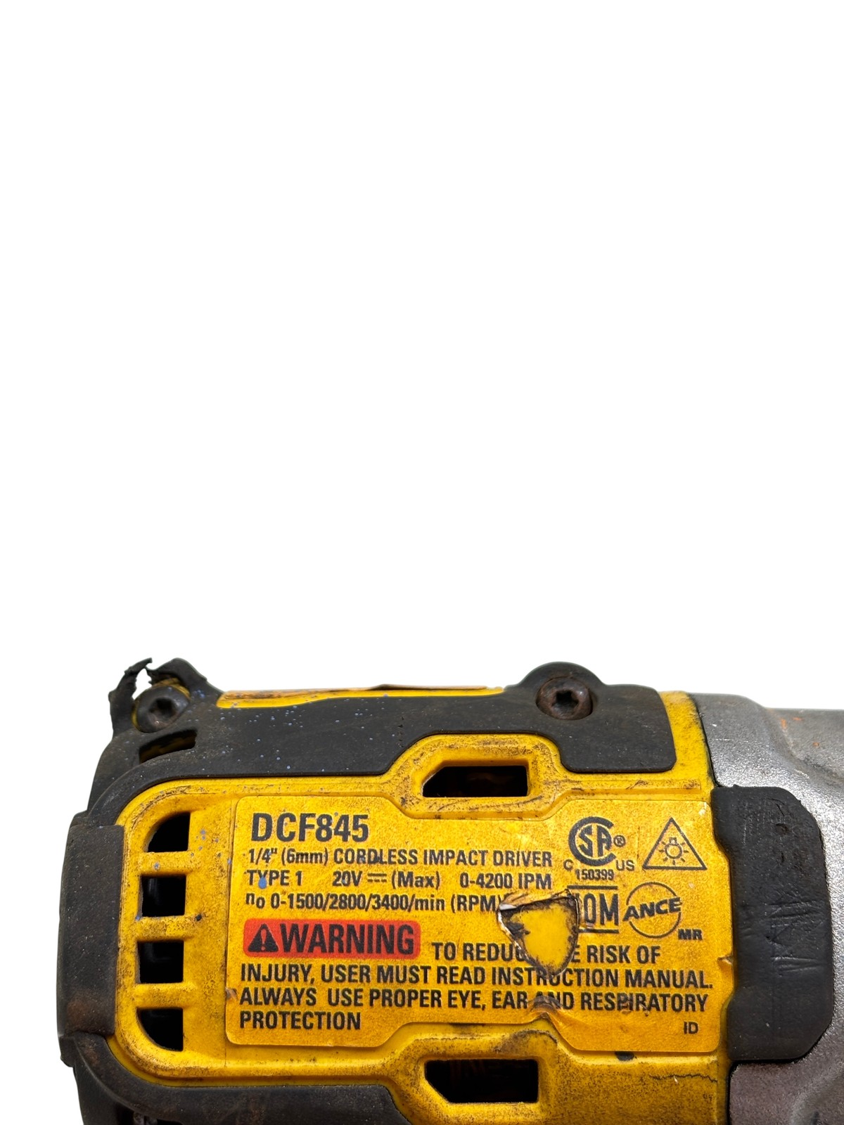DeWalt DCF845 20V MAX XR Brushless Cordless 1/4&Prime; Impact Driver – Tool Only