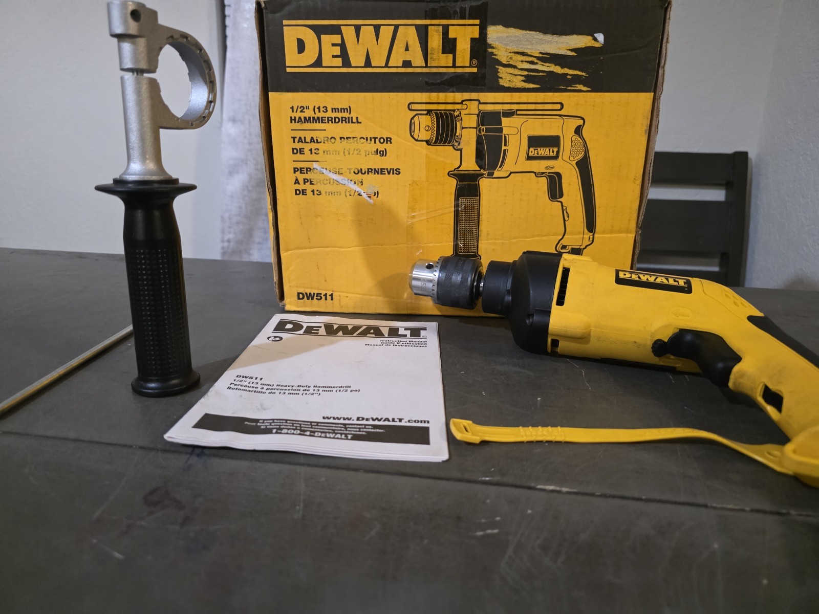 7.8 Amp Corded 1/2 In. Variable Speed Reversible Hammer Drill