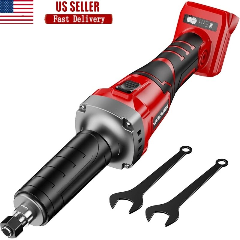 1100W Brushless Cordless Die Grinder Milwaukee 18V Batteries 26000RPM 1/4 Chuck
