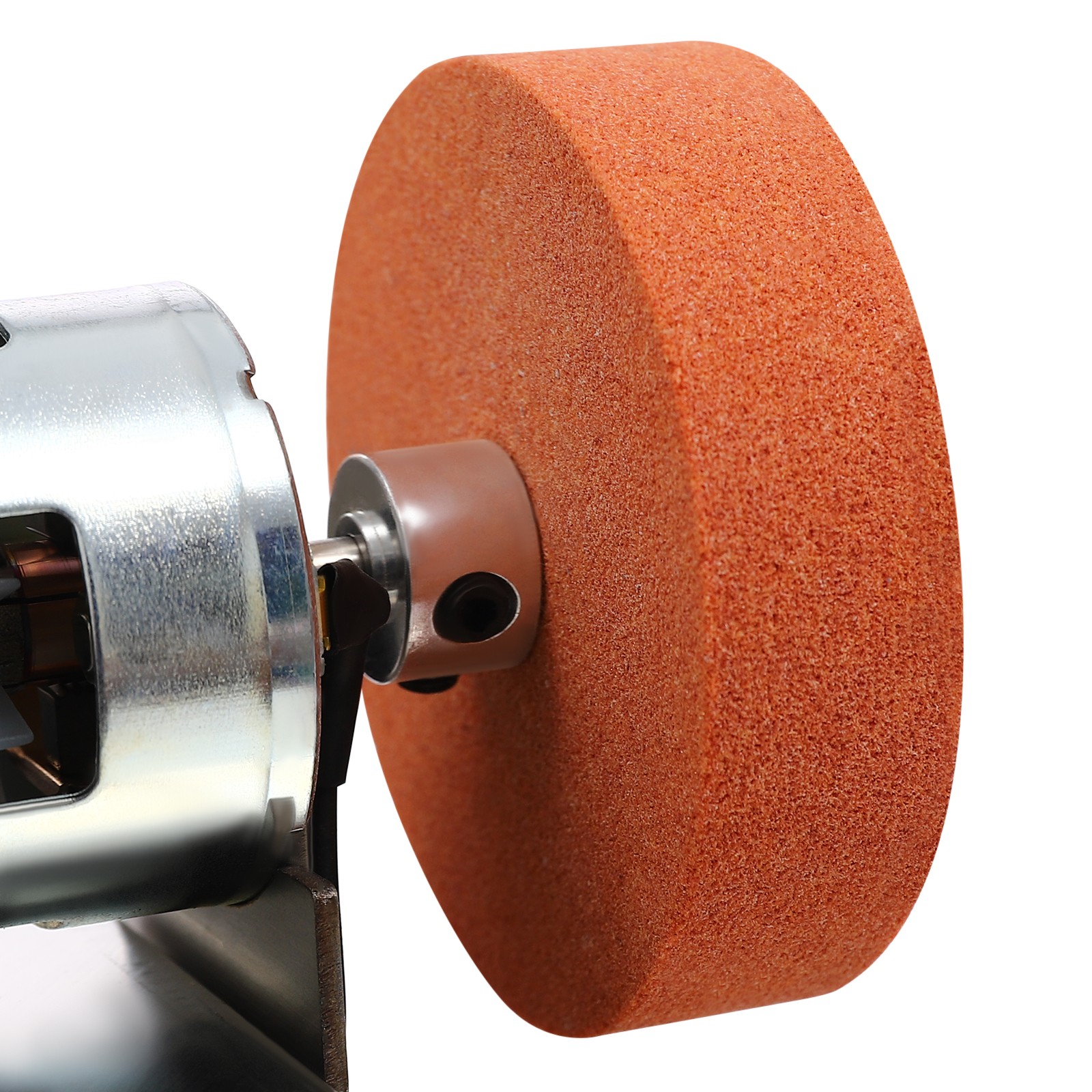 96W Compact Benchtop Grinder Sander, Variable 3000-6000 RPM, 2×70mm Wheels