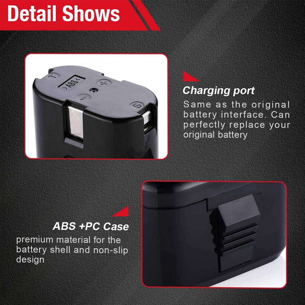 2-Pack 12V 4.8Ah EB1212S For Hitachi EB1214S NI-MH DS12DVF3 EB1220BL Battery