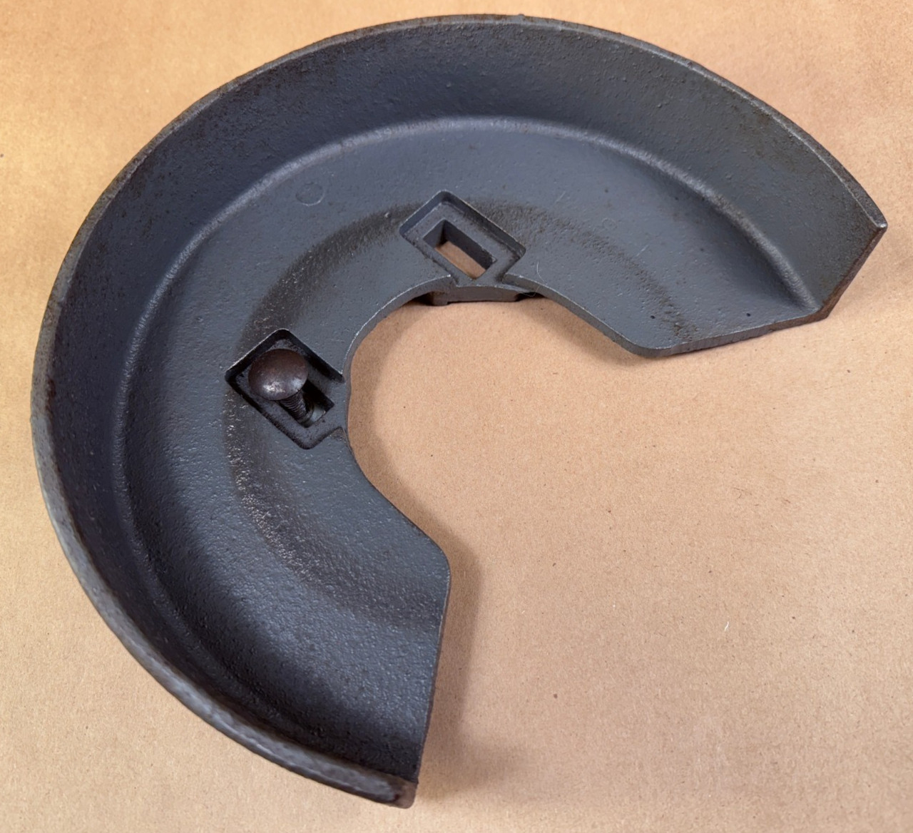 Vintage 8&Prime; Heavy Duty Cast Iron Bench Grinder Wheel Guard Cover Cowl Shield