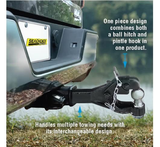 6-Ton Pintle Ball Hitch 2-5/16 In. Ball