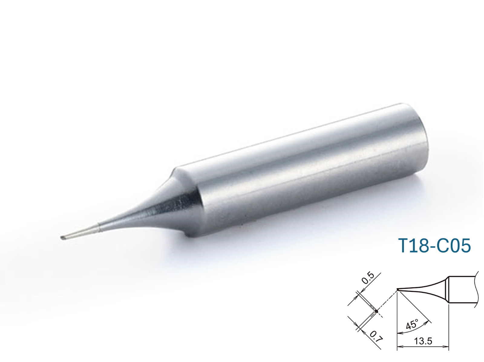 Hakko T18 Series C-Type Soldering Tip for FX-600/FX-8801, Choose from 15 pattern