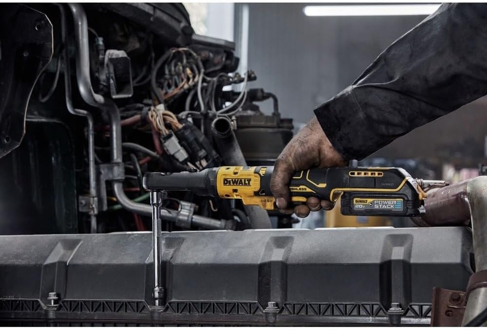DEWALT 20V XR Cordless Ratchet 3/8 1/2 75ft-lbs Brushless Tool Only