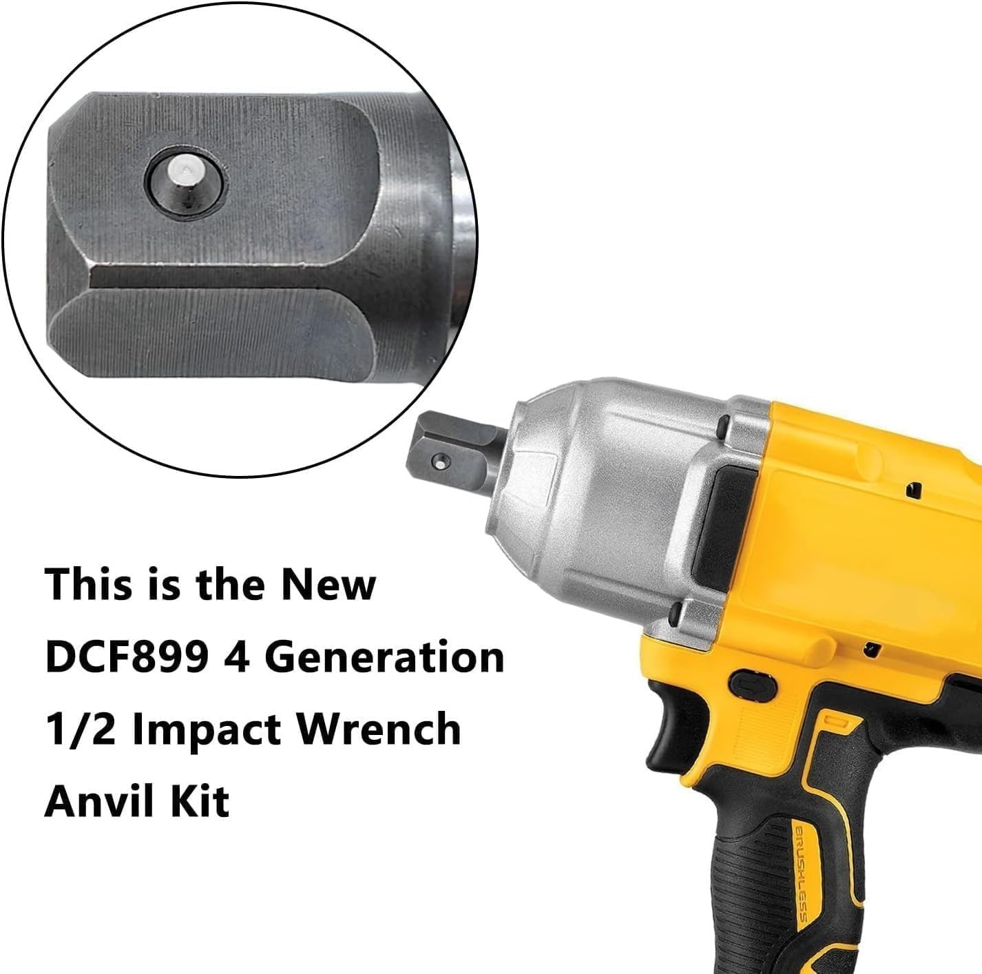 Upgraded 1/2 Anvil Assembly – For Enhanced Dewalt Type 4 Impact Performance