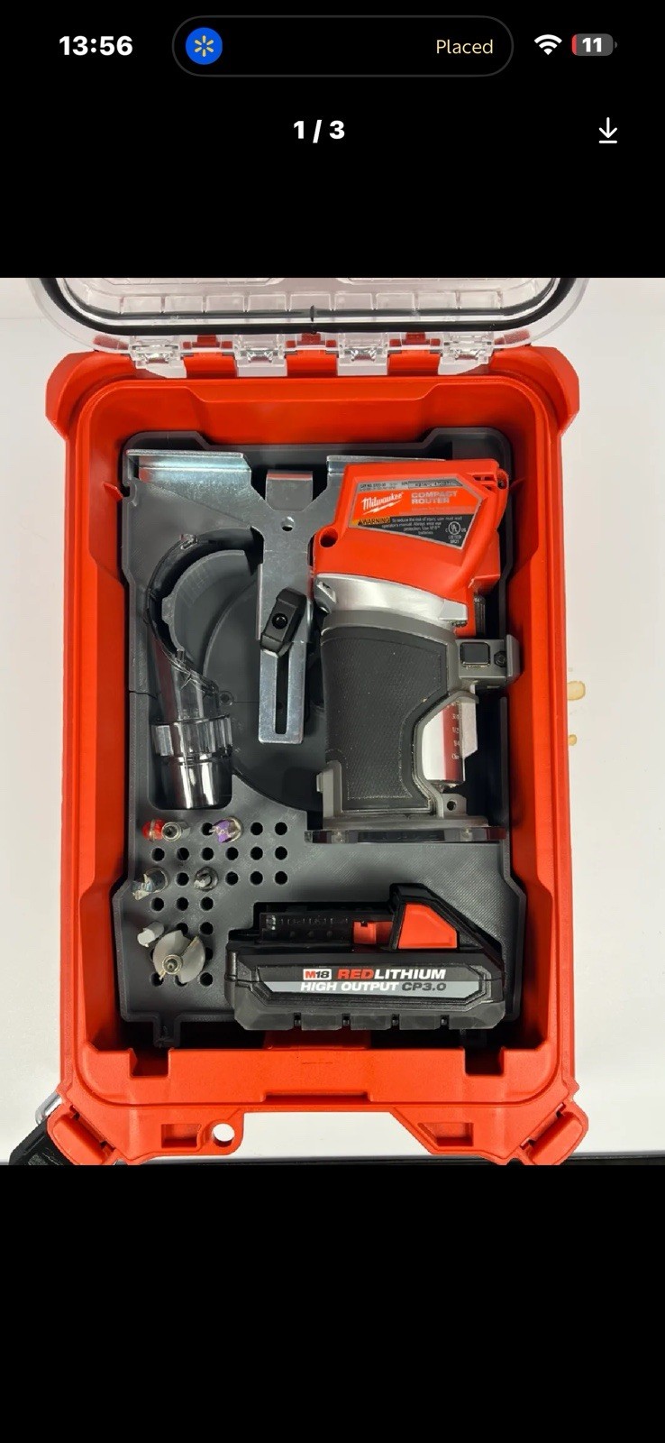 Custom Insert Milwaukee Packout-3d Print-M18 Compact Router