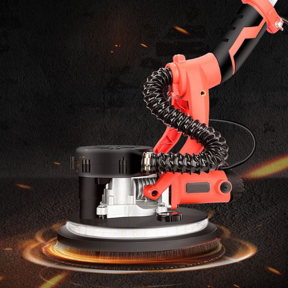 1250W 220V Sander Polishing Drywall Machine Electric Wall Sanding LED Light
