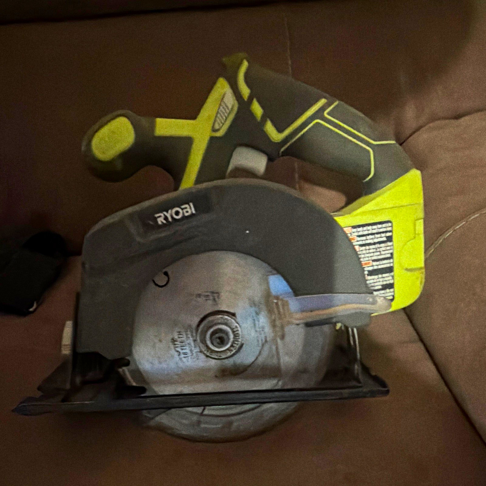 RYOBI Cordless Circular Saw Tool Only Left Blade Green/Black Battery Not Inc