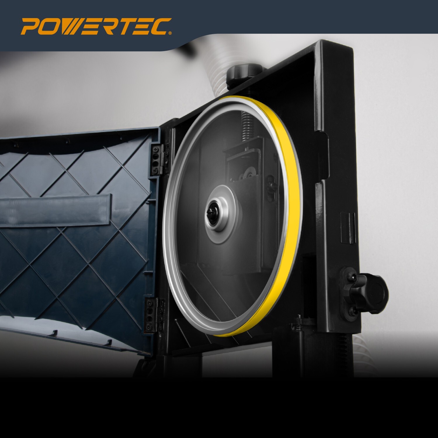 POWERTEC 71725 Heavy Duty Urethane Tires For Bandsaw, 14 Inch Dia by 1 Inch Wide