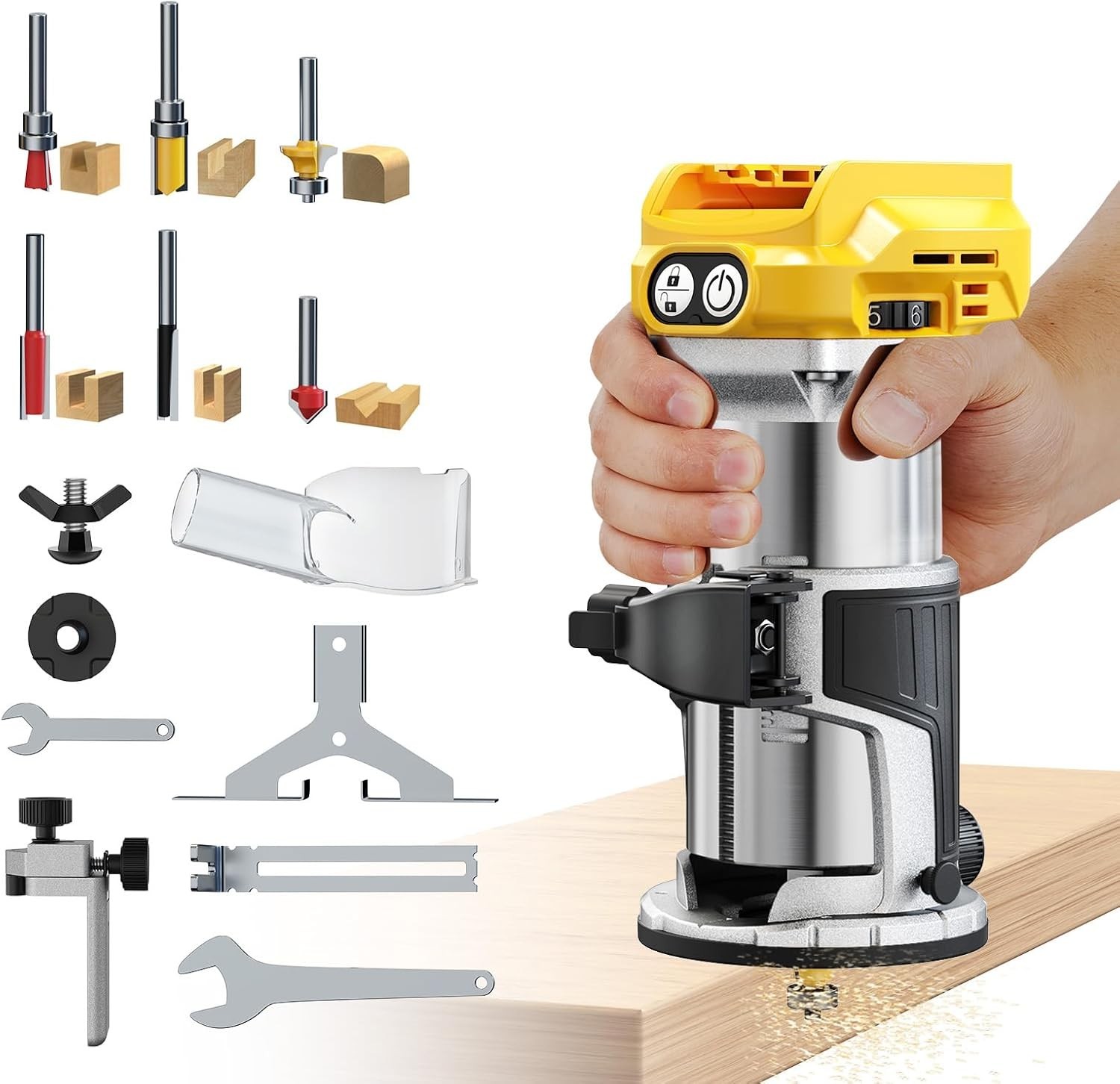 DEWALT DCW600B 20V MAX XR Brushless Cordless Compact Router (Tool Only) New