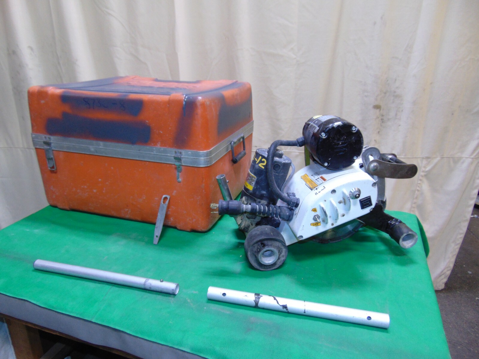 Norton Clipper Self Propelled Early Entry Slab Crab Walk Behind Concrete Saw 115
