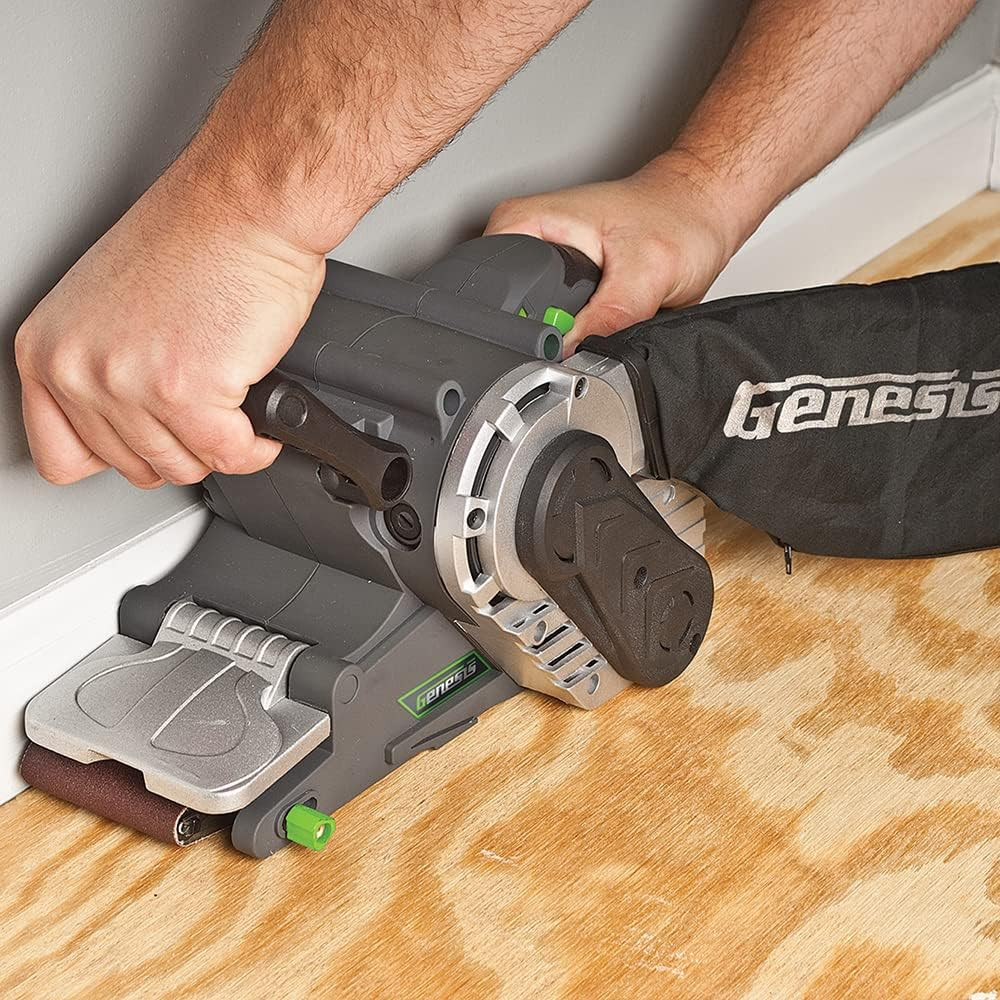 GBS321A Single Lever 3&Prime; X 21&Prime; Variable Speed Belt Sander with Adjustable Front H