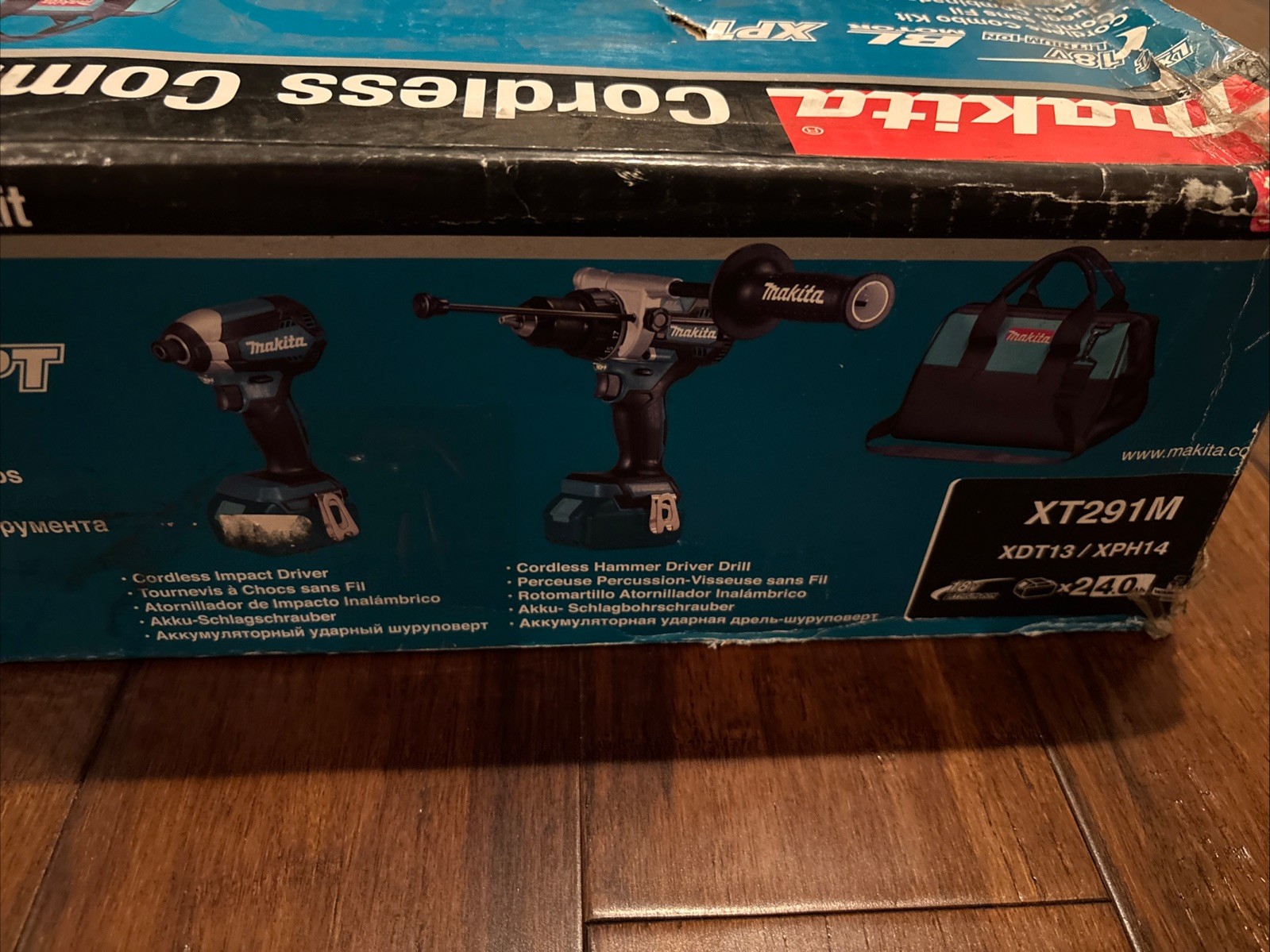 Makita 18V LXT Lithium-Ion Brushless Cordless Combo Kit 4.0Ah (2-pc) w/Carry Bag