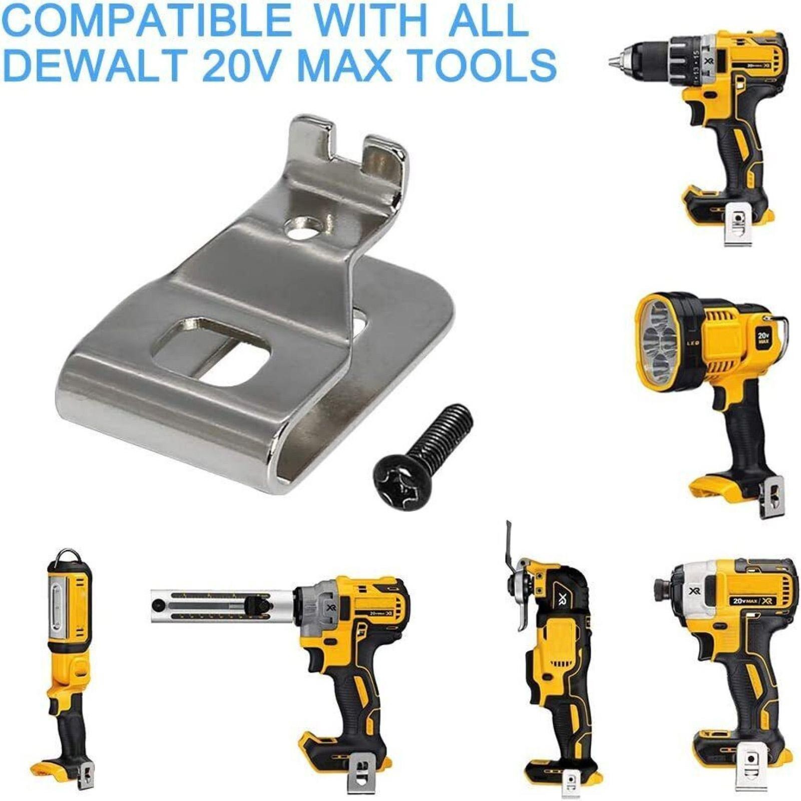 6pcs Belt Clip Hook For Dewalt 20V Drill Impact Driver Flashlight Tools DCD980