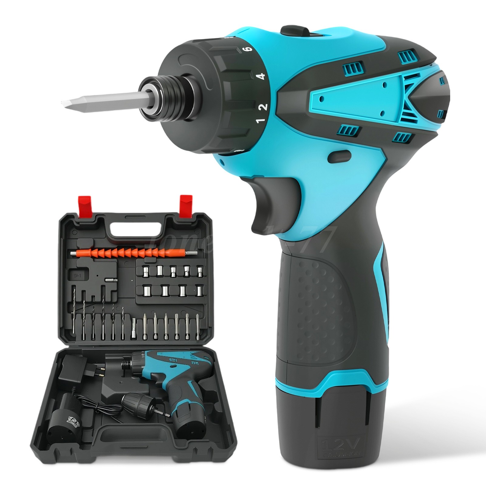 12V Multi-function Screwdriver,180N.m Brushless Cordless Electric Hammer Drill